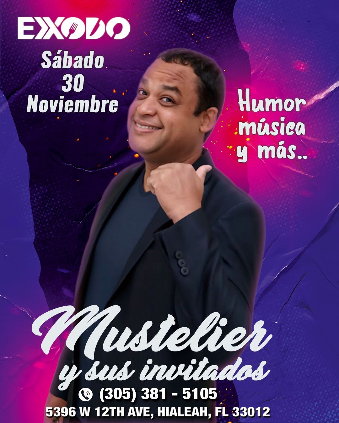 Mustelier Humorista y sus Invitados ( Nov 30 )